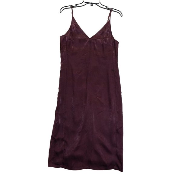 Midi Sleeveless Dress Size S Kendall & Kylie Womens Body Con Burgundy - Picture 1 of 11